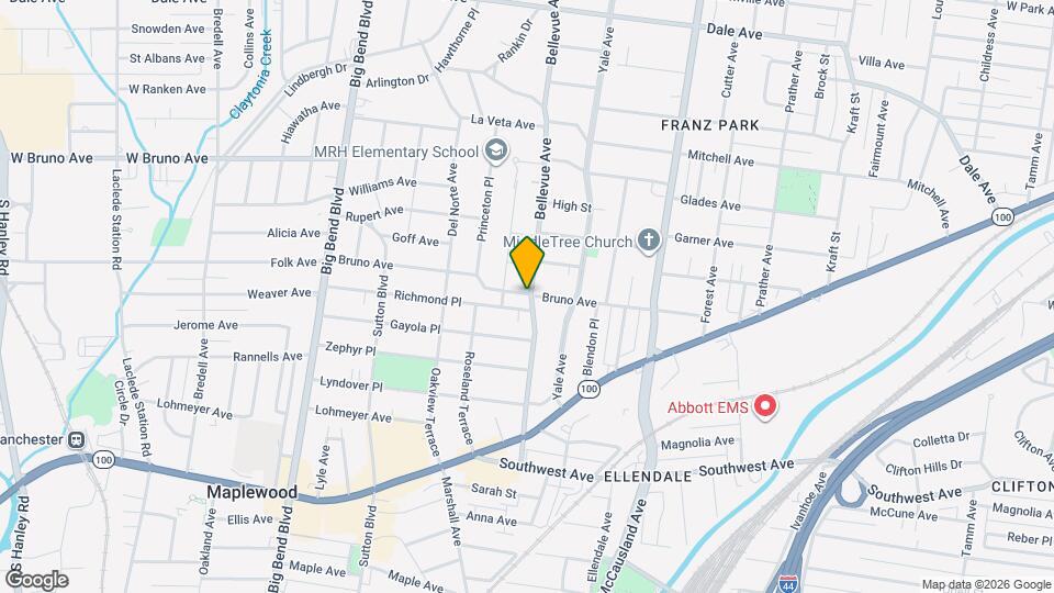 2201 Bellevue Ave Map and Location Details