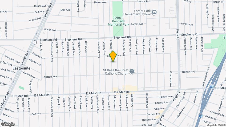23104 Brittany Ave Map and Location Details
