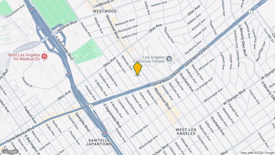 1746 Midvale Ave, Unit 2 Map and Location Details