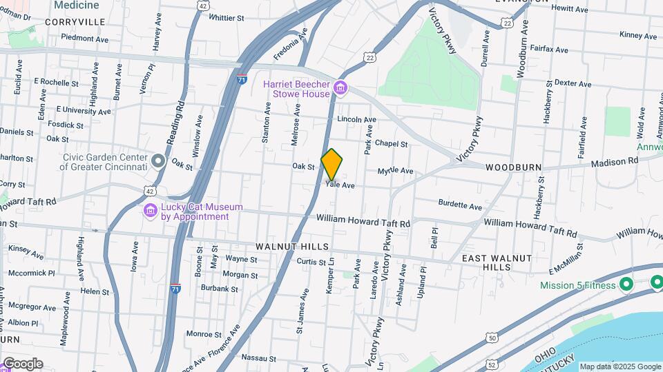 919 Yale Ave Map and Location Details