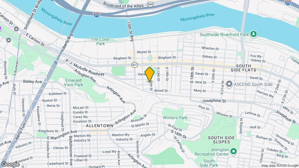 124 S 12th St Map and Location Details