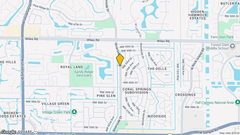 4210 Riverside Dr Map and Location Details