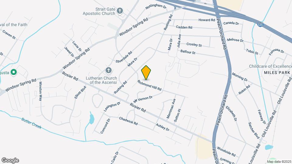 3522 Richmond Hill Rd Mapa y Detalles de la Ubicación