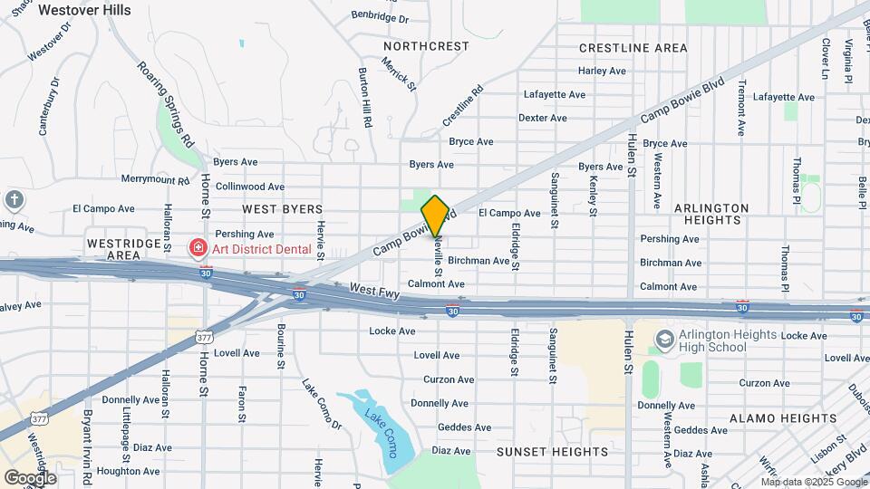 5101 Pershing Ave, Unit 1 Map and Location Details