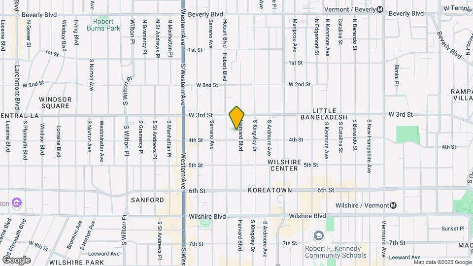 341 S Harvard Blvd Map and Location Details