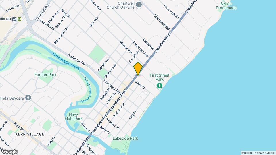 370 Lakeshore Rd E Map and Location Details
