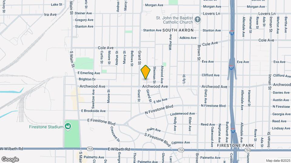1314 Girard St Map and Location Details