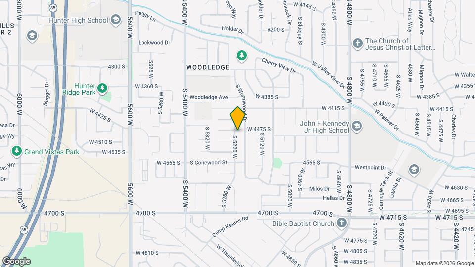 4481 S Woodgrove Dr Mapa y Detalles de la Ubicación