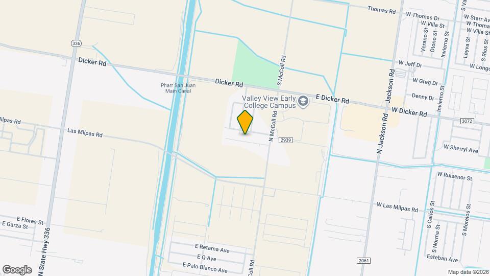 2605 E Hackberry Ave, Unit 3 Mapa y Detalles de la Ubicación