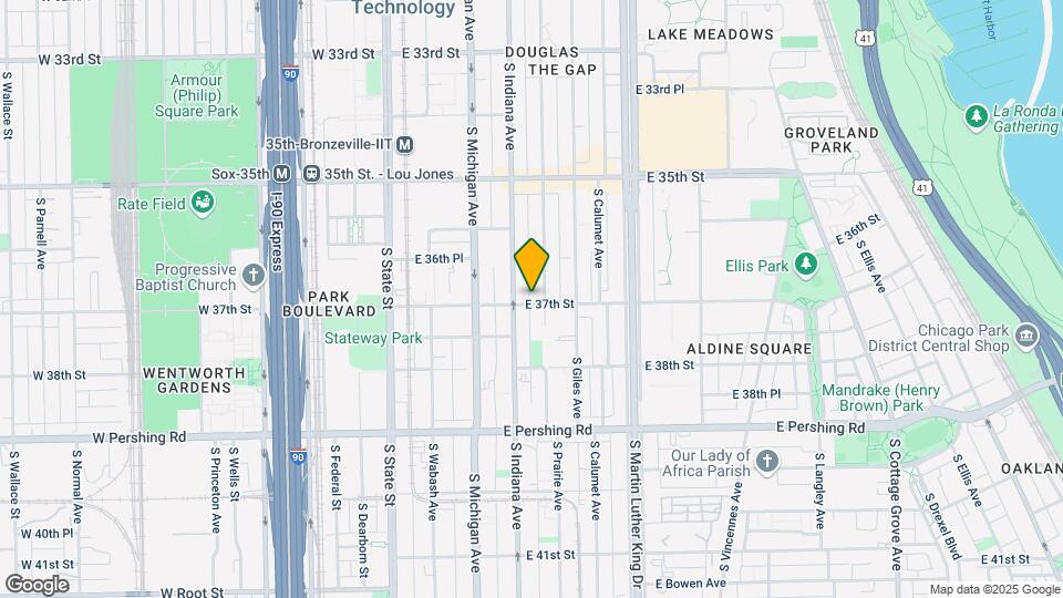 214 E 37th St Map and Location Details