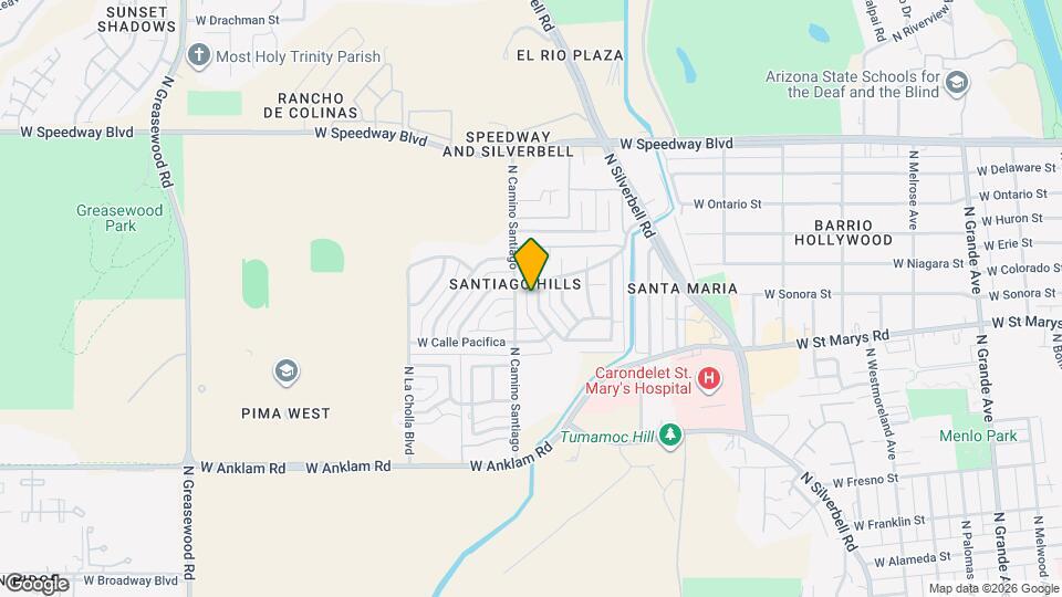 633 N Avenida Calma Map and Location Details