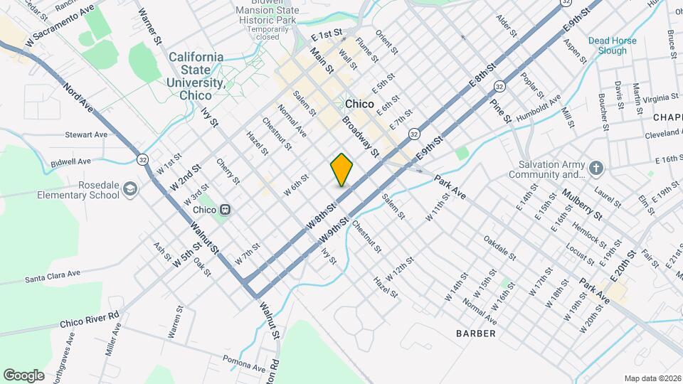 422 W 8th St Map and Location Details