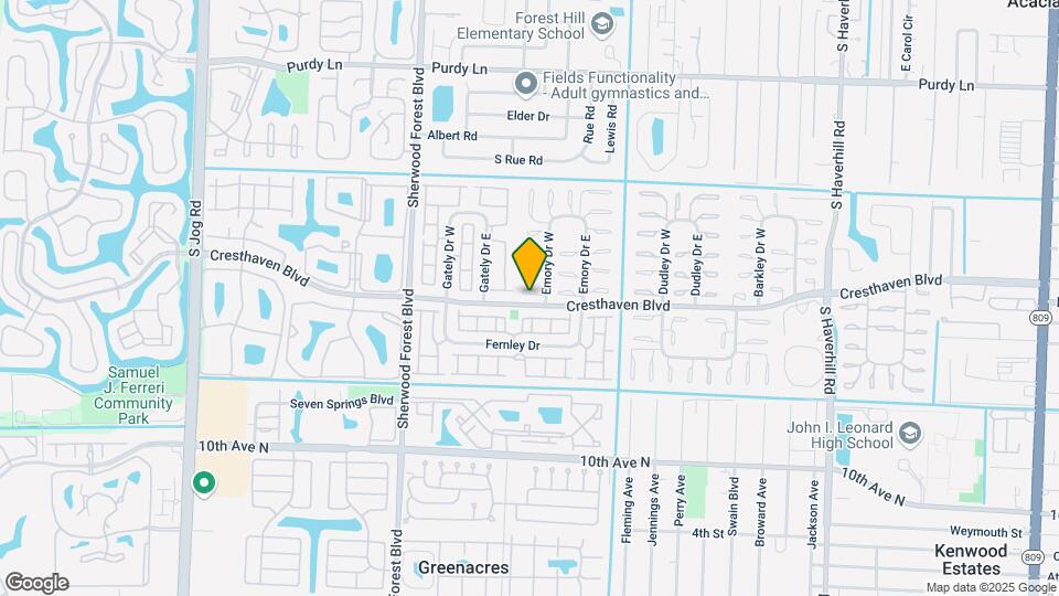 2781 Emory Dr W, Unit E Map and Location Details