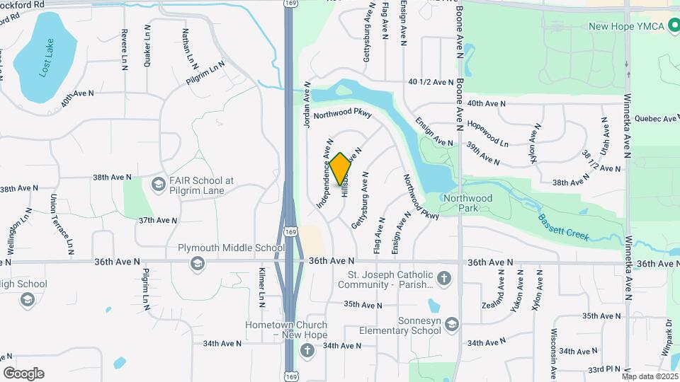 3733 Hillsboro Ave N Map and Location Details