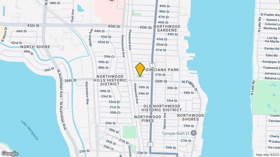 643 36th St Map and Location Details