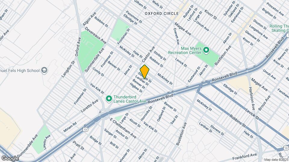 1457 Lardner St Map and Location Details