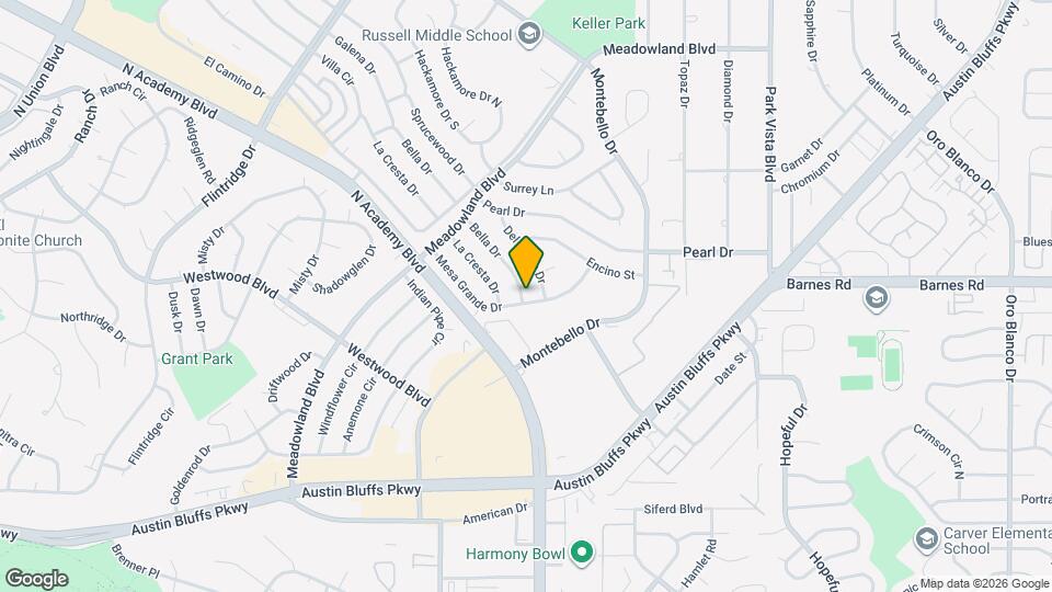 4503 Bella Dr Map and Location Details