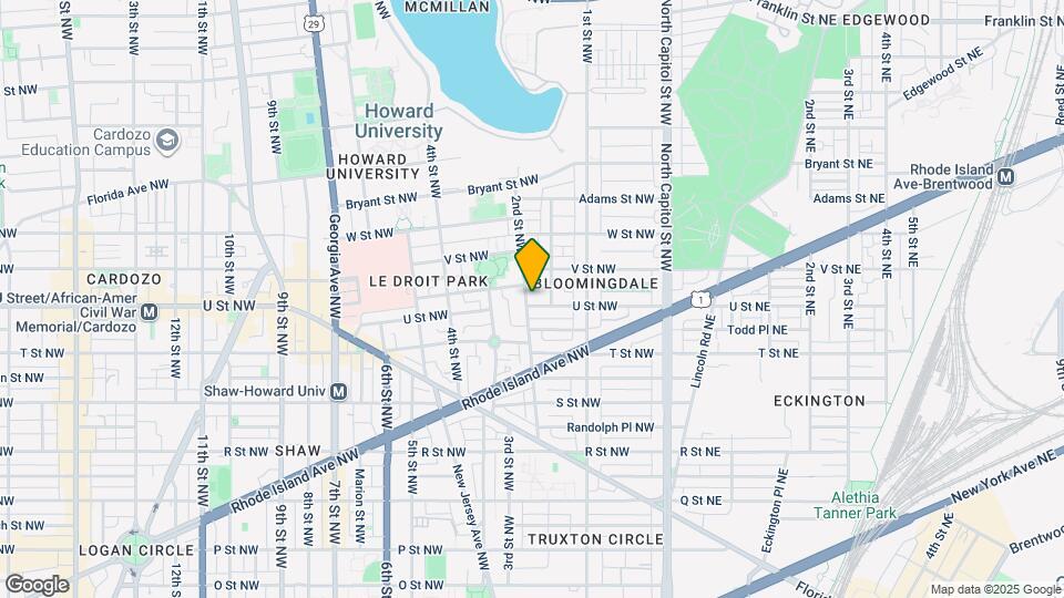 165 U St NW Map and Location Details