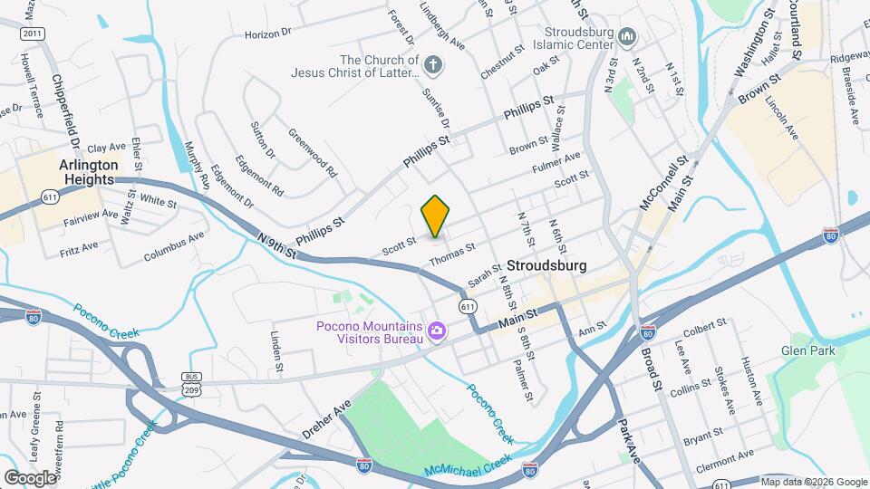 851 Scott St Map and Location Details