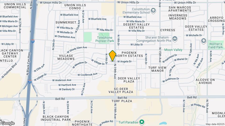 1914 W Village Dr Map and Location Details