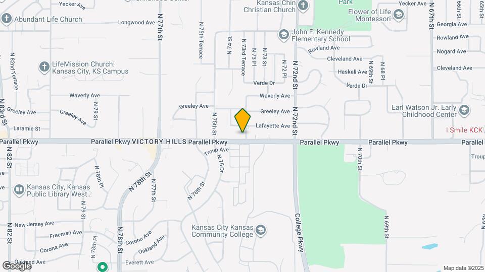 2010 N 73rd Terrace Map and Location Details