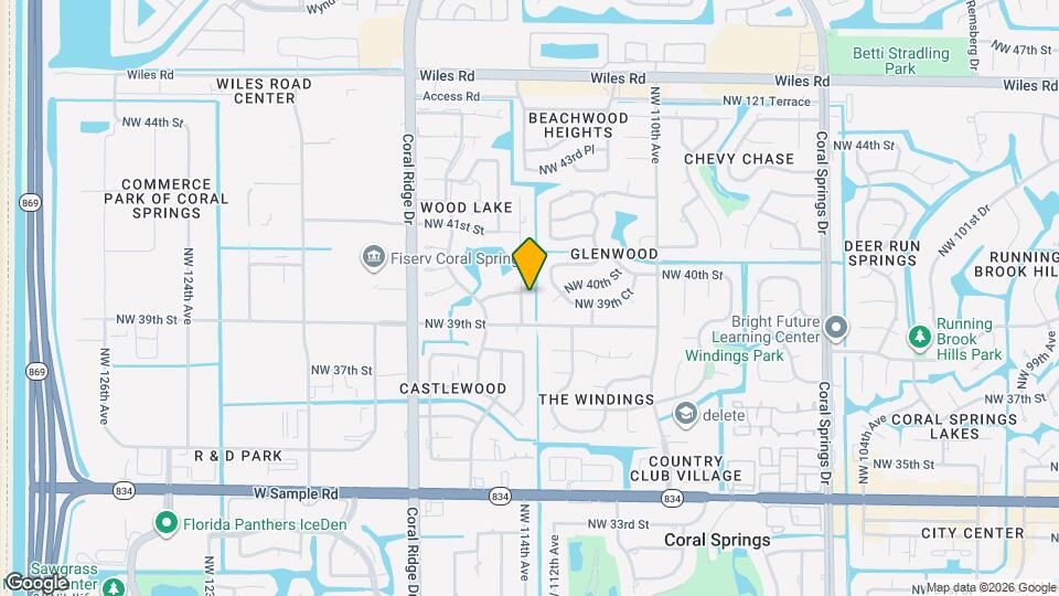 3921 NW 114th Ave Map and Location Details