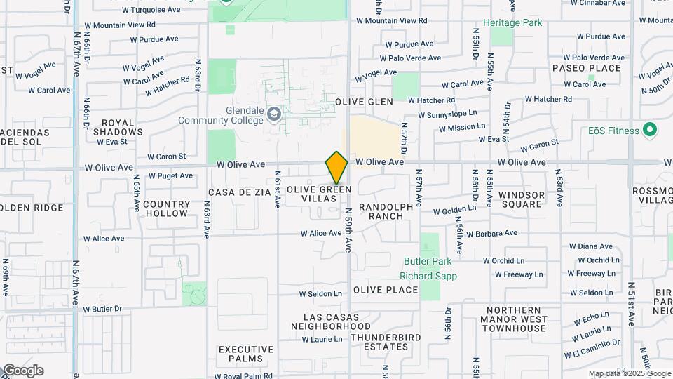 5911 W Townley Ave Map and Location Details
