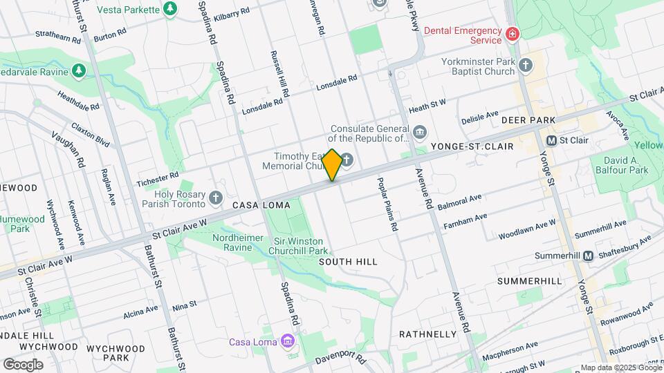 103-1643 ST CLAIR Ave Map and Location Details