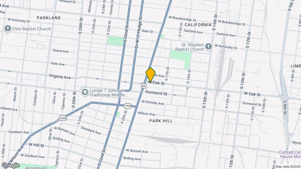 1770 W Oak St Mapa y Detalles de la Ubicación