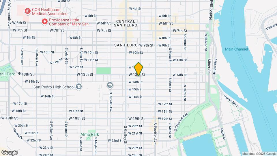1311 S Grand Ave Map and Location Details
