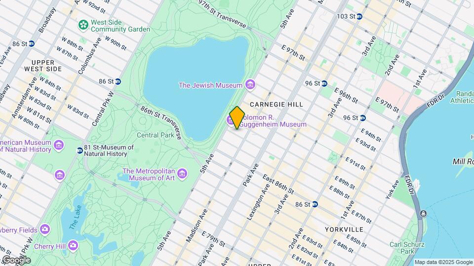 11 East 88th Street Map and Location Details