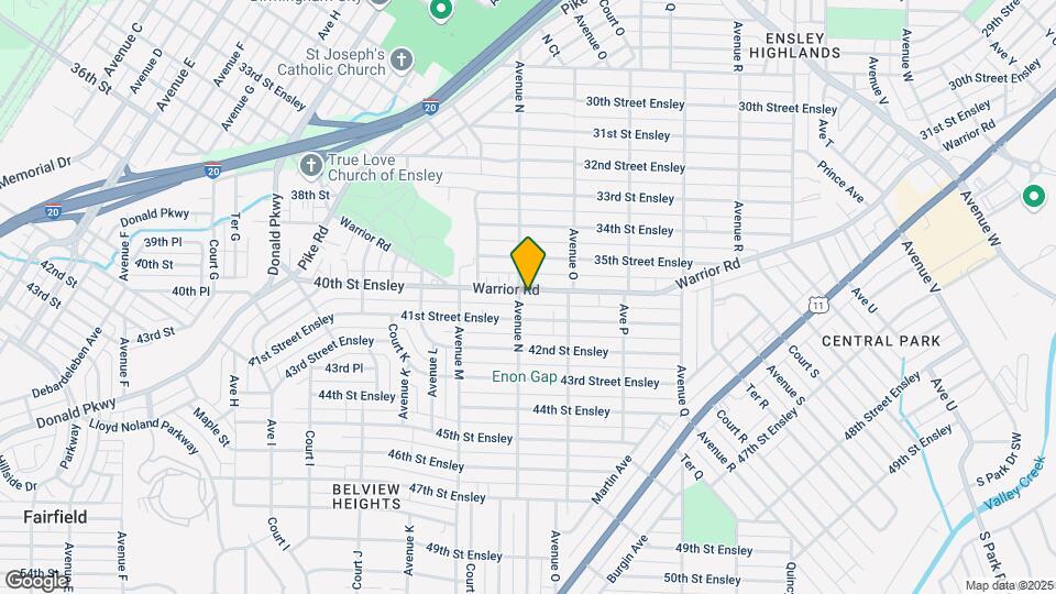 1405 Warrior Rd Map and Location Details