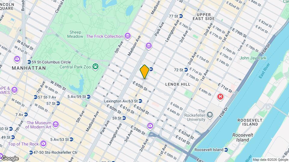 139 E 66th St Corp Map and Location Details