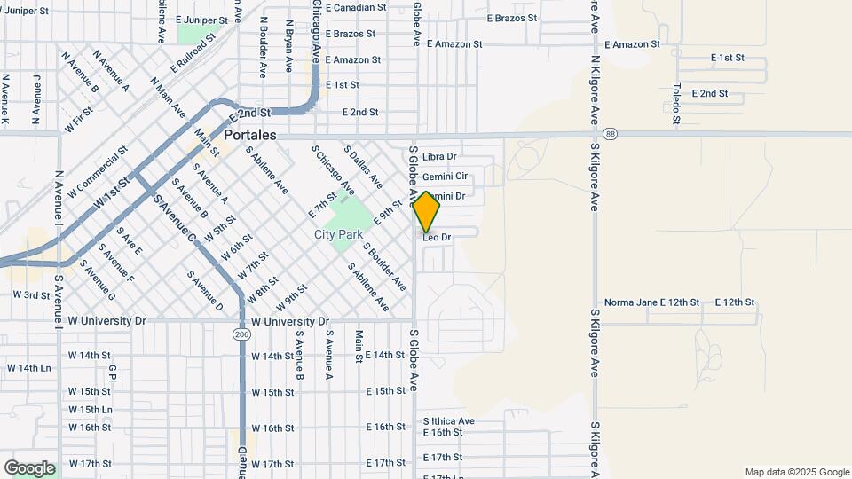 1104 Leo Dr Map and Location Details