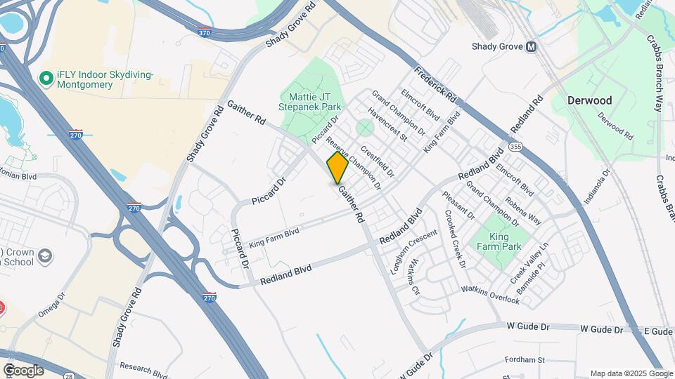 1004 Gaither Rd Map and Location Details