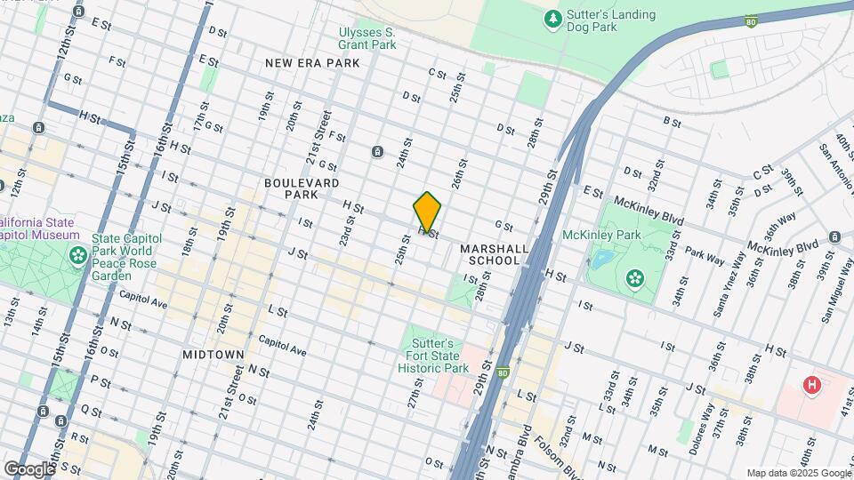 2526 H St Map and Location Details
