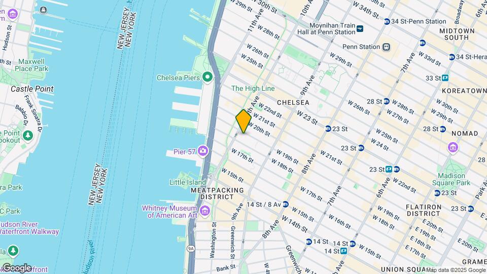 452 W 19th St Map and Location Details