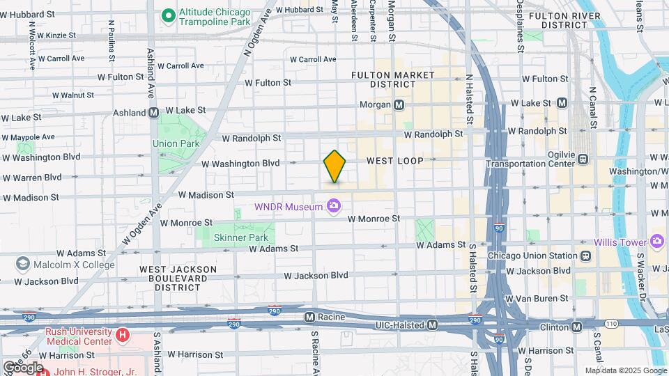 1130 W Madison St Map and Location Details