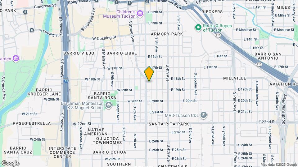 820 S Arizona Ave Map and Location Details