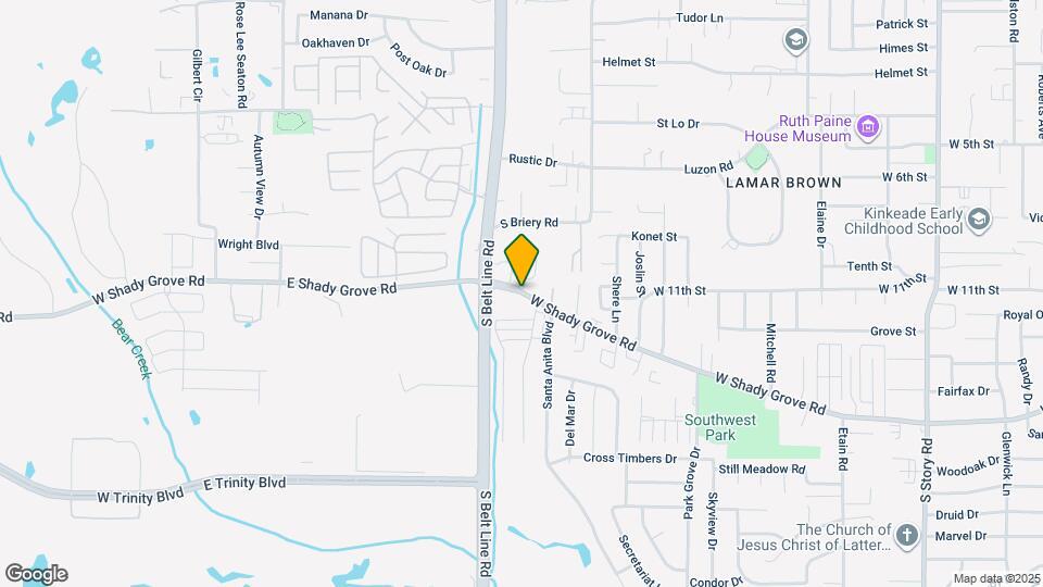 5121 W Shady Grove Rd Map and Location Details