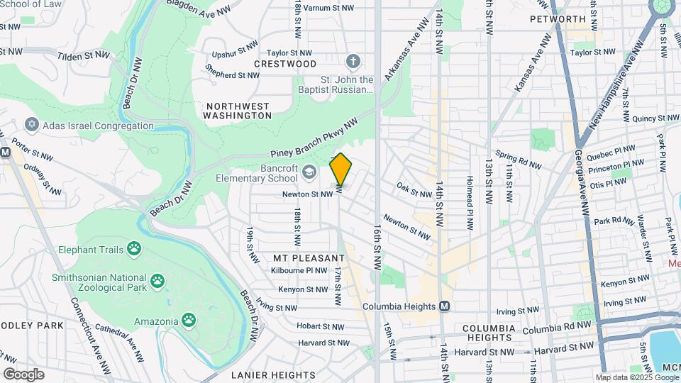 1663 Newton St NW, Unit 1 Mapa y Detalles de la Ubicación