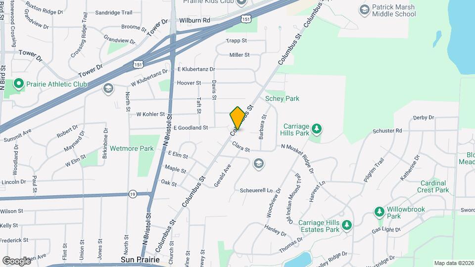 COLUMBUS ST Map and Location Details