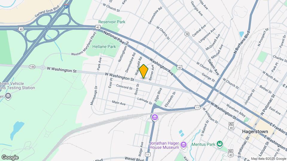 838 W Washington St Map and Location Details