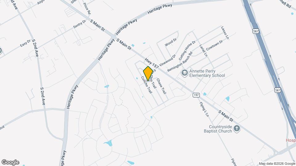 1301 Concho Trail Map and Location Details