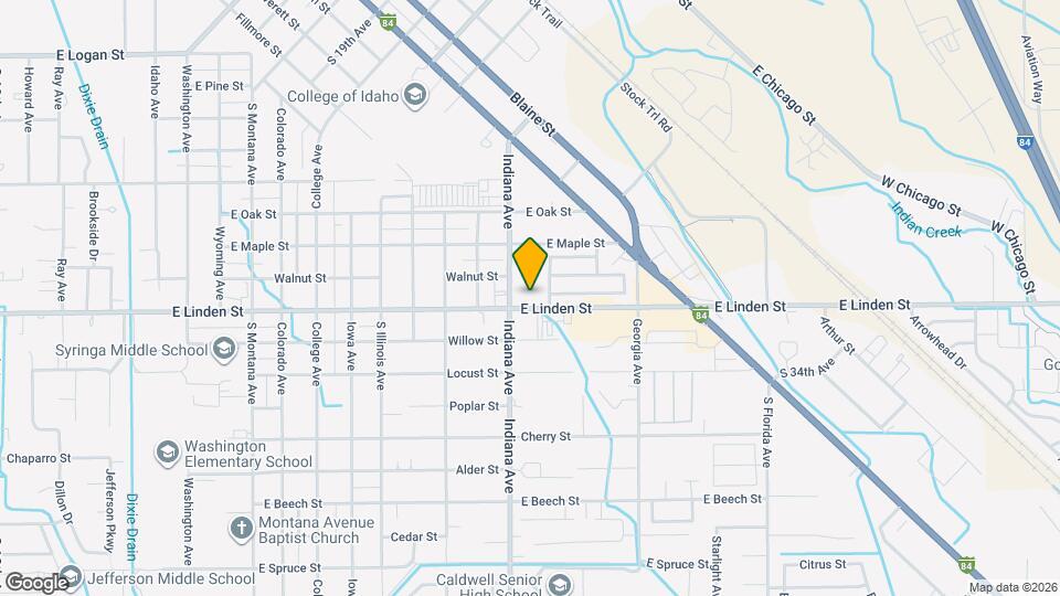 2107 E Linden St Map and Location Details