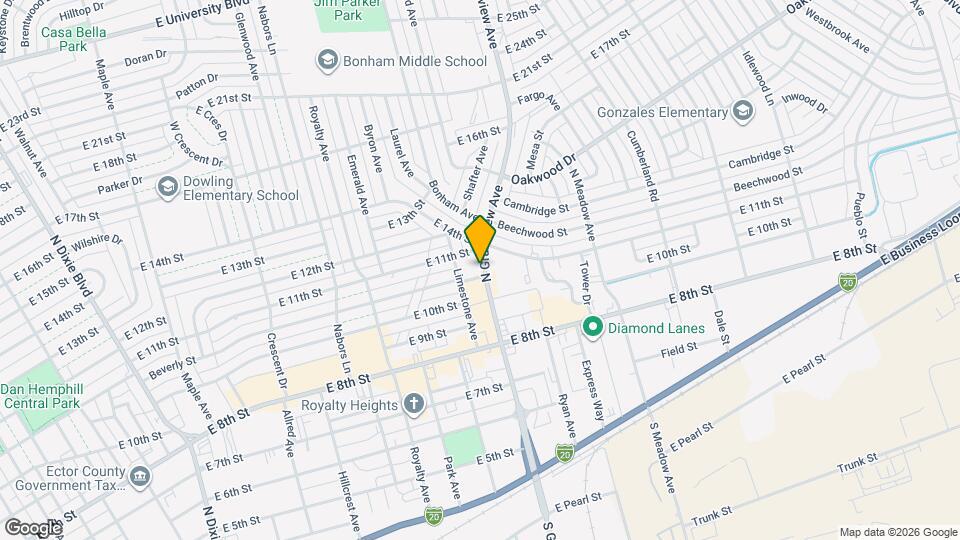 1003 N Grandview Ave Map and Location Details