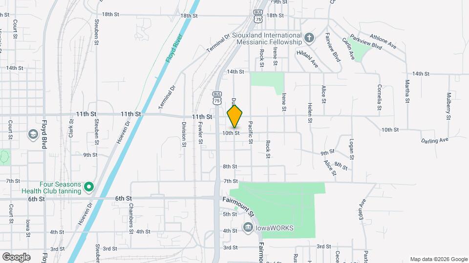 1001 Dubuque St, Unit Lower Dubuque Map and Location Details