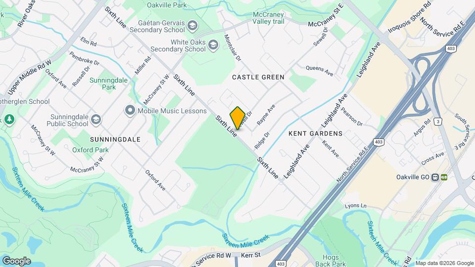 1209 Sixth Line Map and Location Details