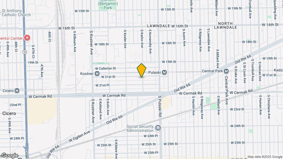 4105 W 21st St Map and Location Details
