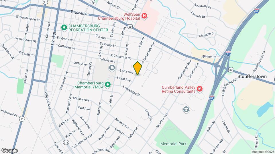 404 S Coldbrook Ave Map and Location Details